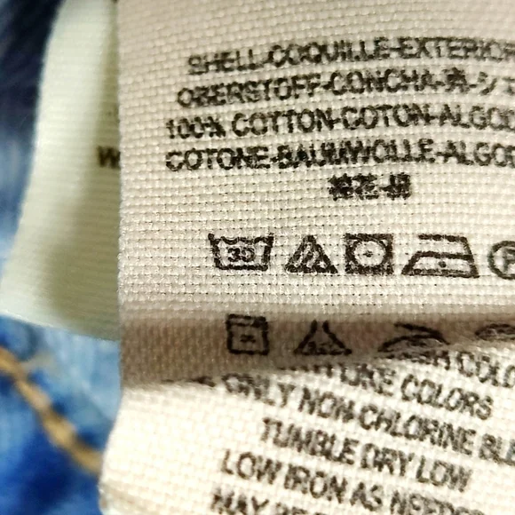 Free people Double Breasted Denim Distressed Jacket Size Small Blue Light Wash - Picture 13 of 14